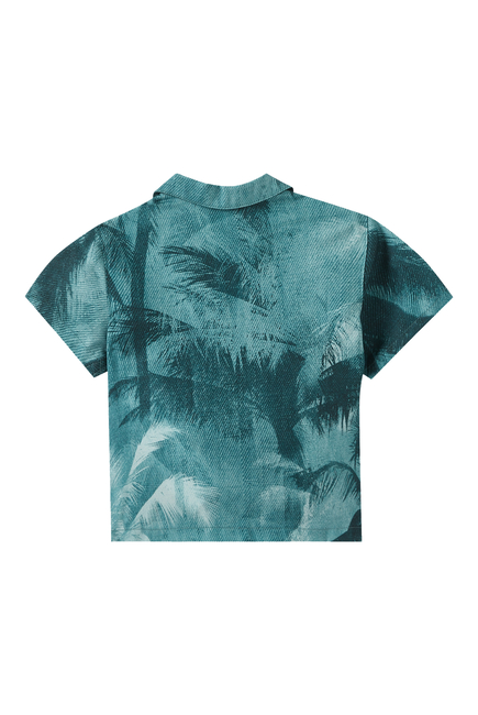 Kids Short Sleeve Palm Tree Shirt